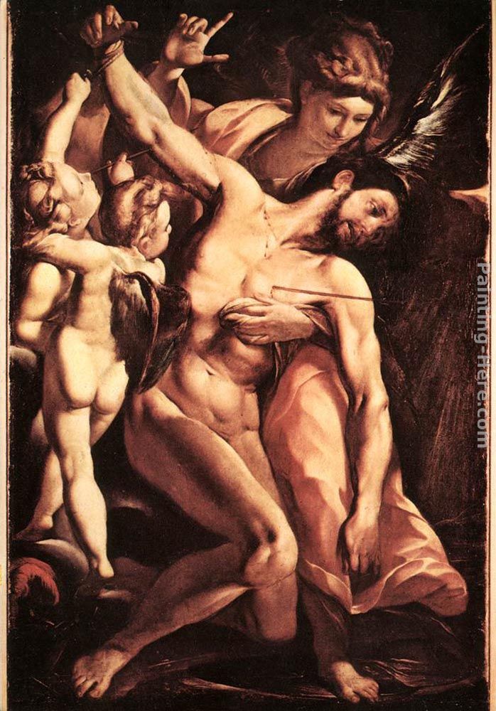 The Martyrdom of St Sebastian painting - Giulio Cesare Procaccini The Martyrdom of St Sebastian art painting